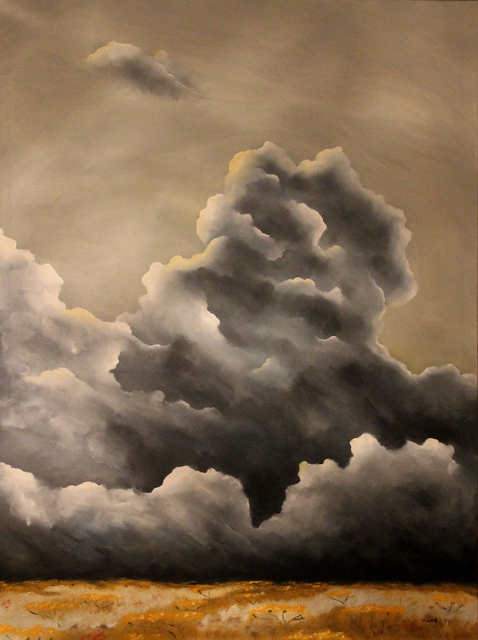 Artist Vasil Vasilev. 'Cloudscape 3' Artwork Image, Created in 2014, Original Painting Oil. #art #artist
