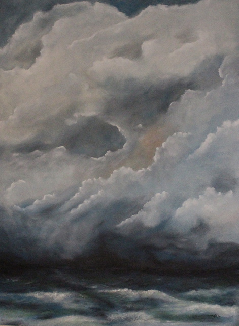 Artist Vasil Vasilev. 'Cloudscape 6' Artwork Image, Created in 2014, Original Painting Oil. #art #artist