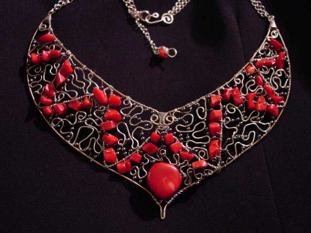 Ivana Madirazza  'Coral Lace', created in 2010, Original Jewelry.