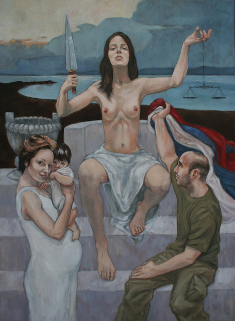 Artist Ivan Kocich. 'Justice' Artwork Image, Created in 2010, Original Painting Oil. #art #artist