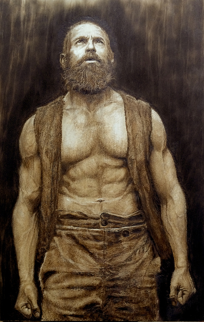 Ivan Tokushev  'Hugh Jackman ', created in 2020, Original Drawing.