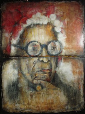 Iwona Dufaj: 'Cubana', 2010 Mixed Media, Portrait. 