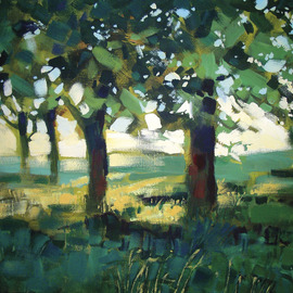 Igor Zakowski: 'painting 0004', 2008 Acrylic Painting, Landscape. 