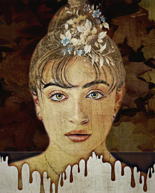 Jacky Asmara  'Stencil Girl', created in 2020, Original Digital Art.