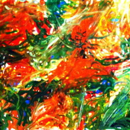 Peter Jalesh: 'small berries', 2010 Acrylic Painting, Abstract. Artist Description: Berries bushes abstract. ...