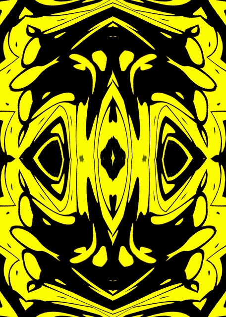 Peter Jalesh  'Yellow Waters', created in 2019, Original Drawing Marker.