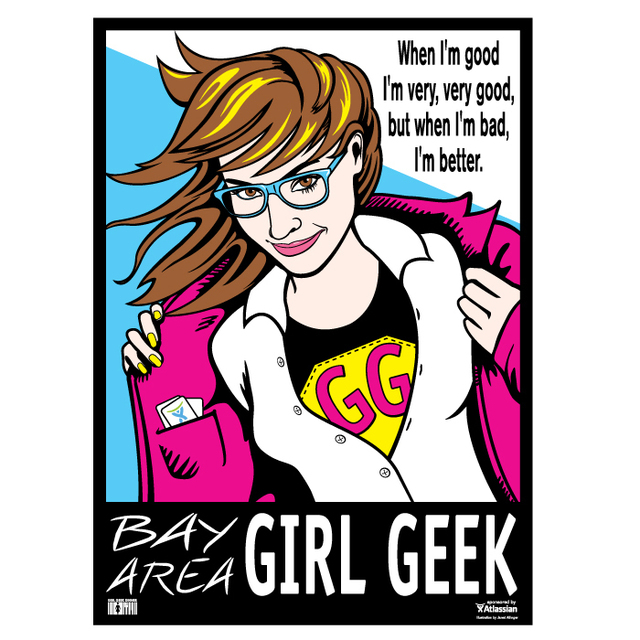 Janet Allinger  'Girl Geek Dinner ', created in 2012, Original Illustration.