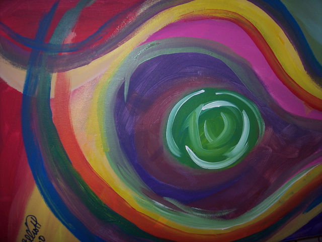 James Elliott  'Big Eyeball On You', created in 2010, Original Painting Acrylic.