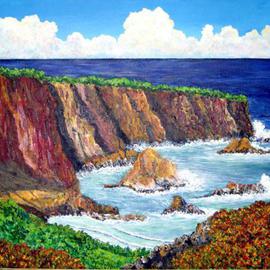 Cliffs and Sea By James Parker