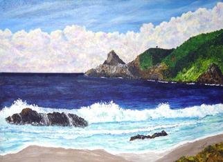 James Parker: 'Mazunte Beach', 2003 Acrylic Painting, Seascape. The beaufiful coast of Mazunte Beach, Mexico is depicted in the afternoon sun. In the distance is Punta Comita, the southern most point in the state of Oacaca. ...