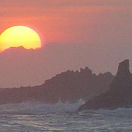 James Parker: 'Mazunte Sunrise', 2003 Color Photograph, Seascape. Artist Description: Sunrise taken from Mazunte Beach, Mexico. Because of the shape of the coast here, the sun actually rises in the east in the Pacific. ...