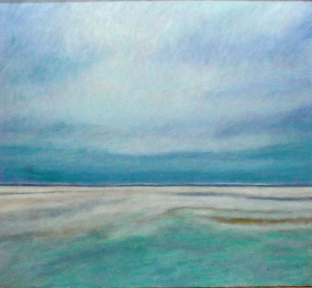 Artist Jane Mcnichol. 'The Big Beach' Artwork Image, Created in 2012, Original Painting Oil. #art #artist
