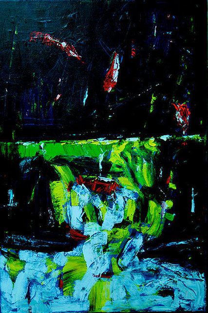Artist Jan Skorb. 'Abstract B' Artwork Image, Created in 2006, Original Mixed Media. #art #artist