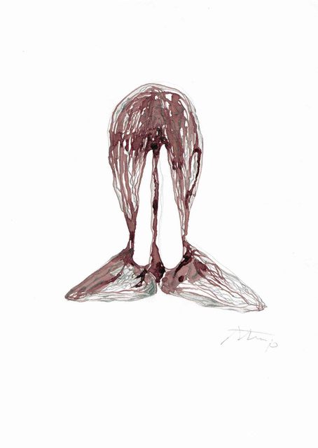 Artist Jan Strup. 'The Prayer For Joeys Soul' Artwork Image, Created in 2001, Original Drawing Other. #art #artist