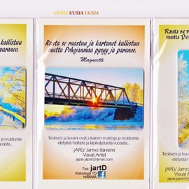 Jarmo It�niemi: 'Photo magnet', 2014 Color Photograph, Architecture. Artist Description:  Bridges of LIINAMAA and LAITURI villages Finland   ...