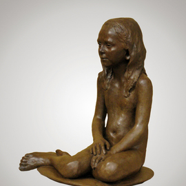 Bruce Naigles: 'Antonia', 2008 Bronze Sculpture, Children. 