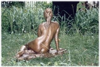 Bruce Naigles: 'Siven', 1997 Bronze Sculpture, nudes. See frontview photo for information...
