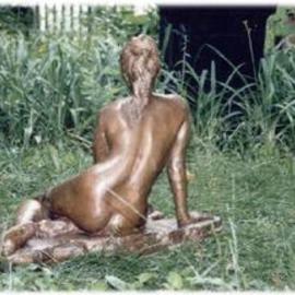 Bruce Naigles: 'Siven', 1997 Bronze Sculpture, nudes. Artist Description: See frontview photo for information...