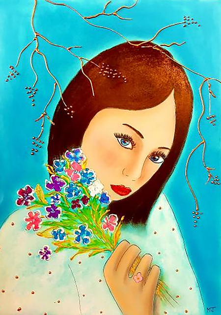 Javorkova Marie  'Flowers For You', created in 2008, Original Painting Oil.