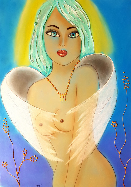 Artist Javorkova Marie. 'Love Me' Artwork Image, Created in 2005, Original Painting Oil. #art #artist