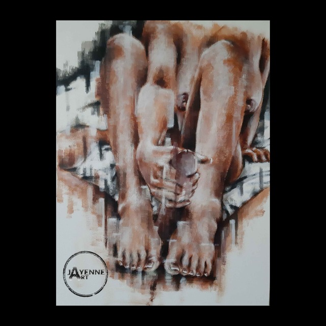 James Nisbet  'Erotic Feet', created in 2019, Original Painting Acrylic.