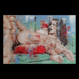 James Nisbet: 'untitled erotic 09', 2020 Acrylic Painting, Erotic. An original painting by meAcrylic on 70cm x 50cm canvasFramed in blackAll my work comes with a Certificate of Authenticity and is wrapped in bubble wrap, then covered in soft cardboard and boxed securely for shipping...