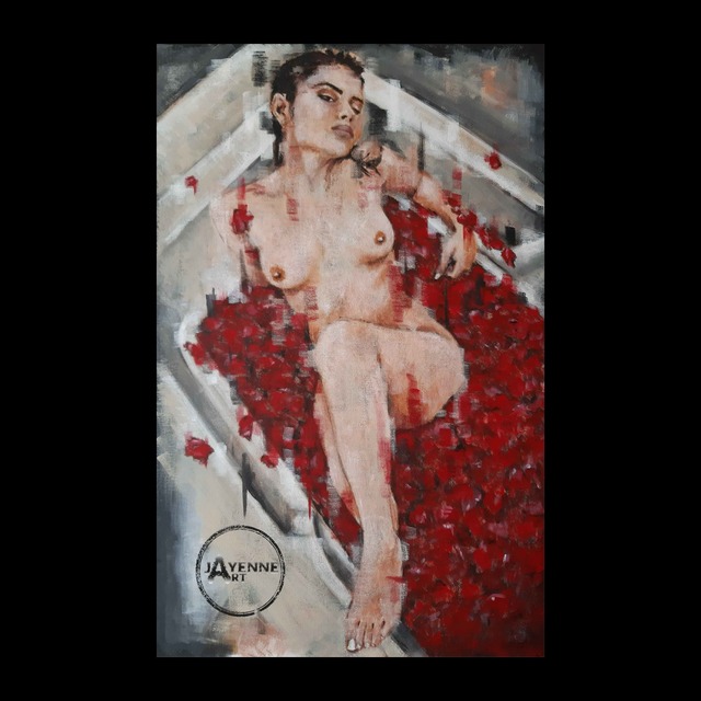 Artist James Nisbet. 'Untitled Nude 10' Artwork Image, Created in 2019, Original Painting Acrylic. #art #artist