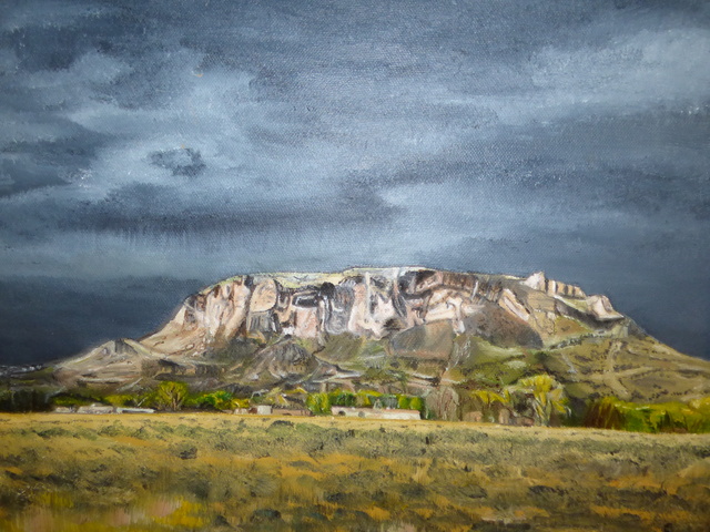 John Chicoine  'Saras Black Mesa', created in 2020, Original Painting Acrylic.