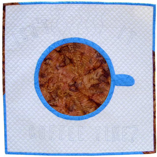Jean Judd  'Coffee Time', created in 2005, Original Textile.