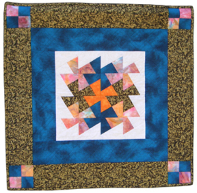 Artist Jean Judd. 'Royal Pinwheels' Artwork Image, Created in 2004, Original Textile. #art #artist