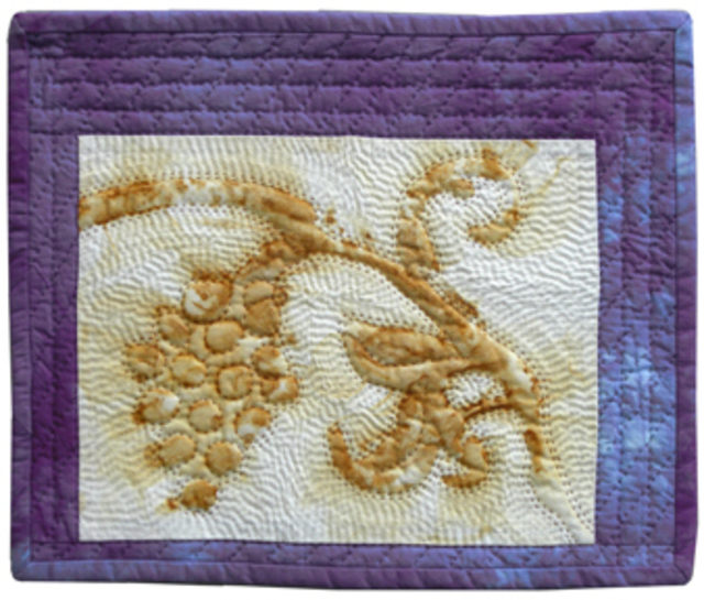 Artist Jean Judd. 'Rusted Grapes' Artwork Image, Created in 2010, Original Textile. #art #artist