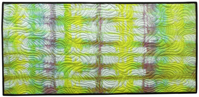 Jean Judd  'Sound Waves 2 White Noise', created in 2010, Original Textile.
