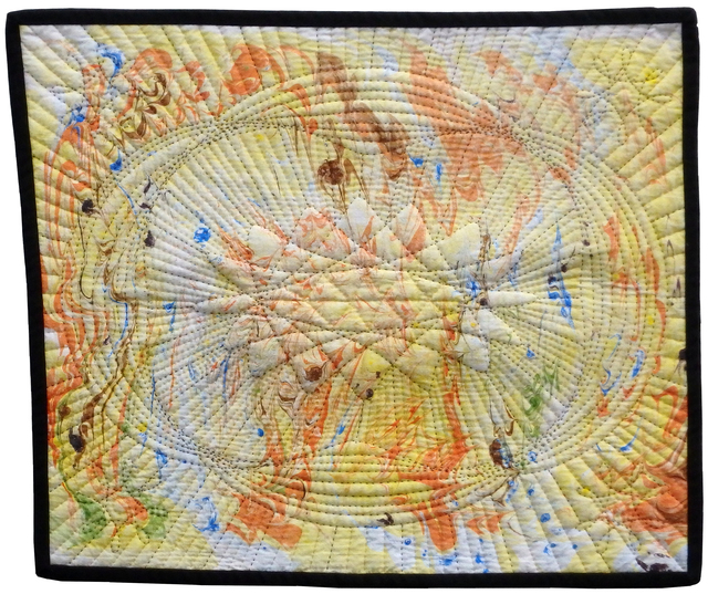 Jean Judd  'Aged Psychedelic 9', created in 2021, Original Textile.