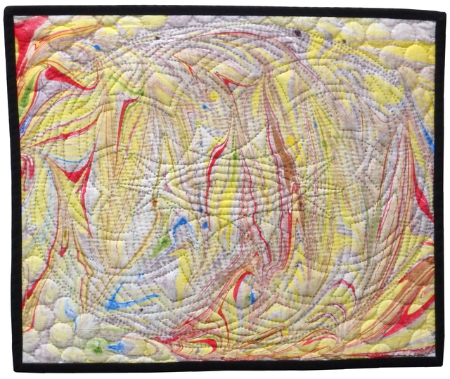Jean Judd  'Aged Psychedelic No 4', created in 2020, Original Textile.