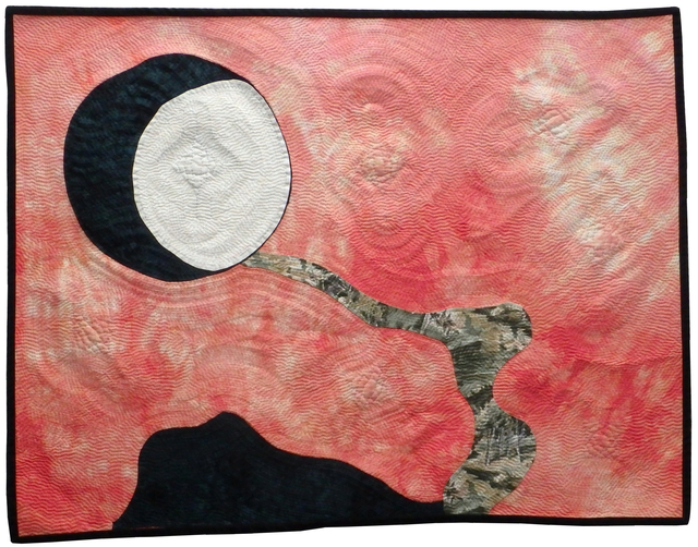 Jean Judd  'Blue Moon Rising', created in 2022, Original Textile.