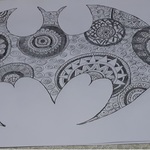 batman in mandala art By Jeevitha Nagaraj