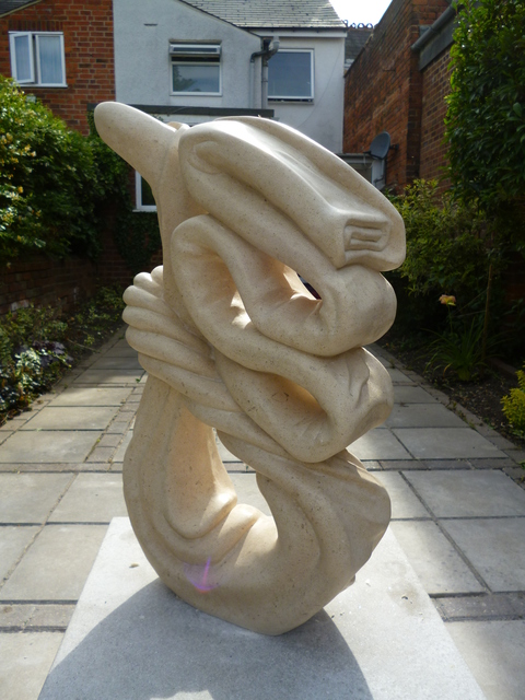 Jeff Brett  'Lime Stone', created in 2015, Original Sculpture Stone.