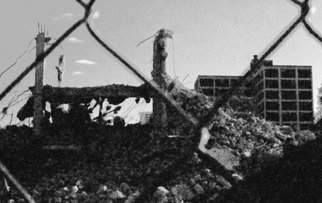 Jennifer Anne Buckley: 'Destruction II', 2006 Other Photography, Poverty.  This is the mound of what is left of one of the demolished Cabrini Green Projects buildings. ...