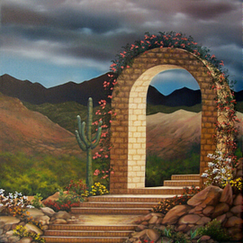 Arched Walkway By Jerry Sauls