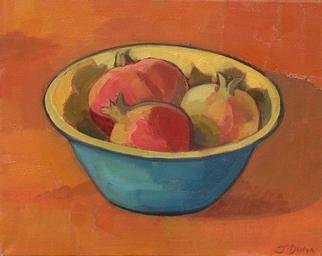 Jessica Dunn  'Bowl Of Pomegranates', created in 2001, Original Ceramics Other.