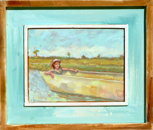 Artist Jessica Dunn. 'Girl In A Canoe' Artwork Image, Created in 2008, Original Ceramics Other. #art #artist