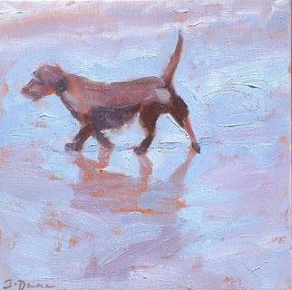 Jessica Dunn: 'Pooch', 2006 Oil Painting, Dogs. 