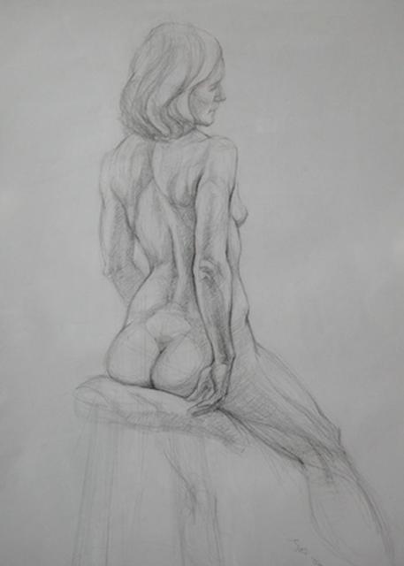 Artist Judith Fritchman. 'Nude 10' Artwork Image, Created in 2001, Original Painting Acrylic. #art #artist