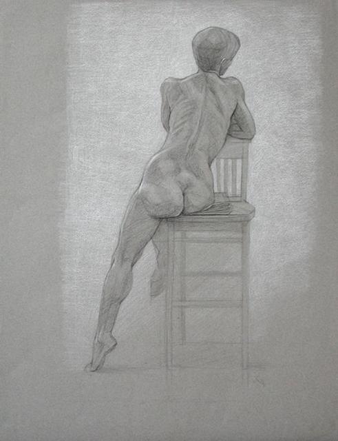 Artist Judith Fritchman. 'Nude 8' Artwork Image, Created in 2001, Original Painting Acrylic. #art #artist