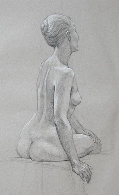 Artist Judith Fritchman. 'Nude 9' Artwork Image, Created in 2002, Original Painting Acrylic. #art #artist