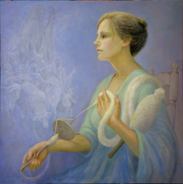 Judith Fritchman  'Rachels Sorrow', created in 2013, Original Painting Acrylic.