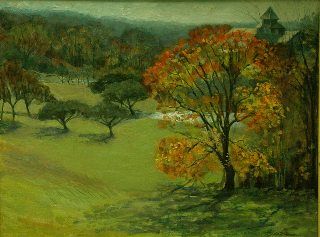 Artist Judith Fritchman. ' Autumn At Buckwampun' Artwork Image, Created in 2006, Original Painting Acrylic. #art #artist