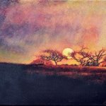 Fiery Sunset By John Gamache