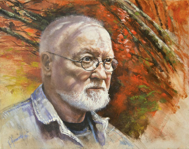 John Gamache  'Self Portrait', created in 2014, Original Painting Oil.