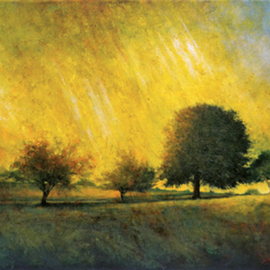 John Gamache: 'crepuscular light', 2013 Oil Painting, Representational. Artist Description: Painted enhanced color of an actual event. ...